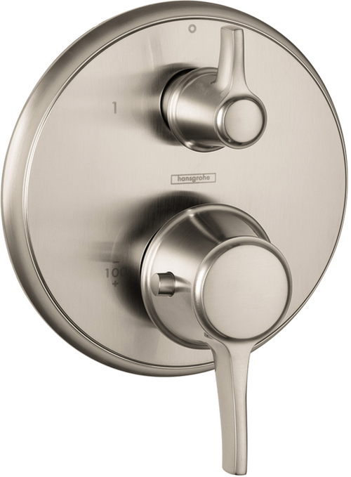Hansgrohe Ecostat Classic Thermostatic Trim with Volume Control, Round