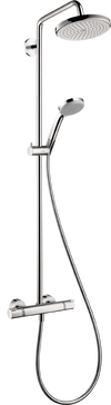 Hansgrohe Croma Showerpipe 220 1-Jet, 2.5 GPM