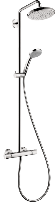 Hansgrohe Croma Showerpipe 220 1-Jet, 2.5 GPM
