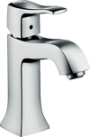Hansgrohe Metris C Single-Hole Faucet 100 with Pop-Up Drain, 1.2 GPM