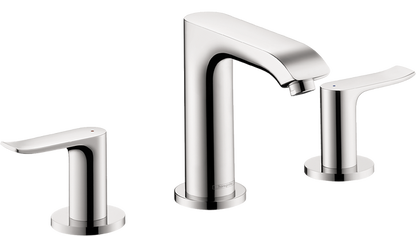 Hansgrohe Metris Widespread Faucet 100 with Pop-Up Drain, 0.5 GPM