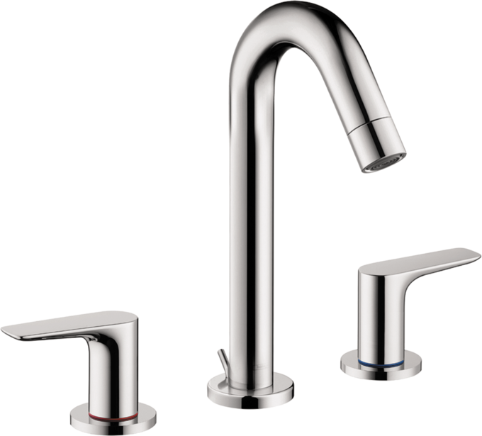 Hansgrohe Logis Widespread Faucet 150 with Pop-Up Drain, 1.2 GPM