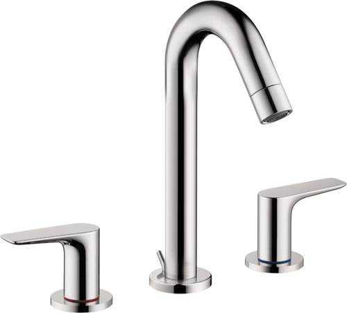 Hansgrohe Logis Widespread Faucet 150 with Pop-Up Drain, 1.2 GPM