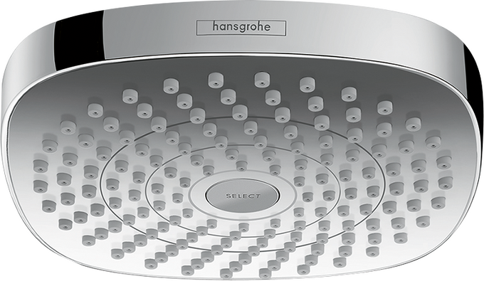 Hansgrohe Croma Select E Showerhead 180 2-Jet, 1.5 GPM