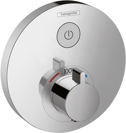 Hansgrohe ShowerSelect S Thermostatic Trim for 1 Function, Round