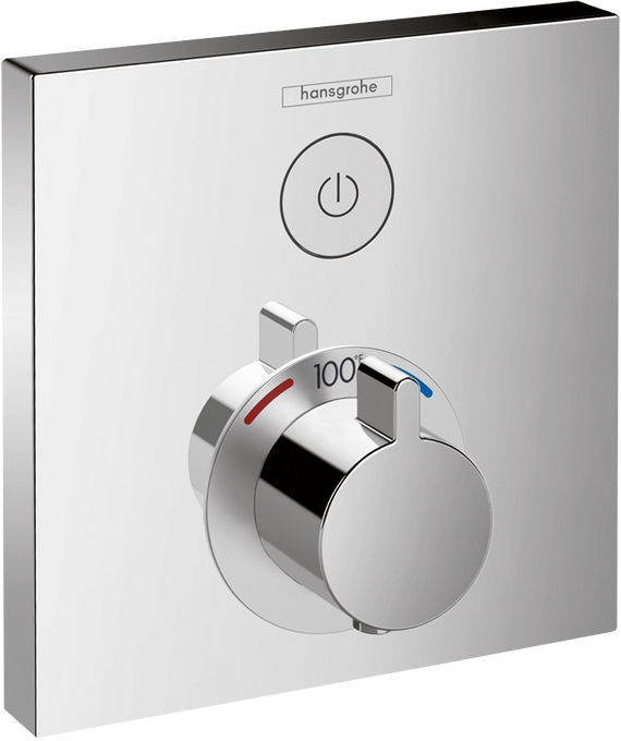 Hansgrohe ShowerSelect Thermostatic Trim for 1 Function, Square