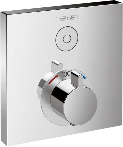Hansgrohe ShowerSelect Thermostatic Trim for 1 Function, Square