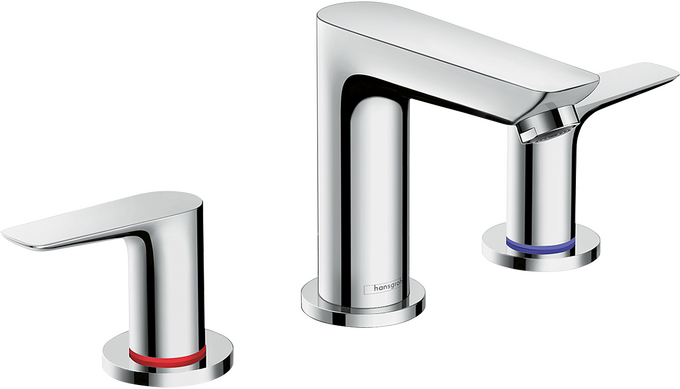 Hansgrohe Talis E Widespread Faucet 150 with Pop-Up Drain, 1.2 GPM