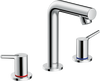 Hansgrohe Talis S Widespread Faucet 150 with Pop-Up Drain, 1.2 GPM