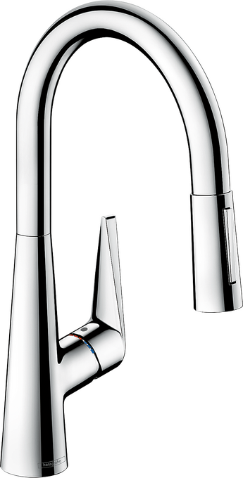 Hansgrohe Talis S HighArc Kitchen Faucet, 2-Spray Pull-Down, 1.75 GPM