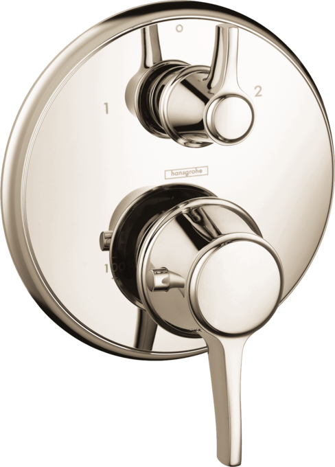 Hansgrohe Ecostat Classic Thermostatic Trim with Volume Control and Diverter, Round