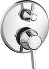 Hansgrohe Ecostat Classic Thermostatic Trim with Volume Control and Diverter, Round