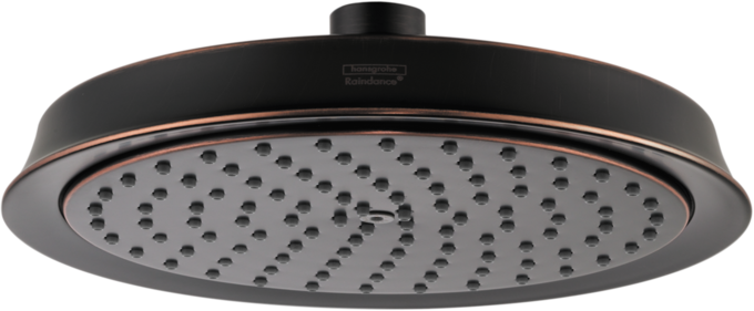 Hansgrohe Raindance Classic Showerhead 180 1-Jet, 2.5 GPM