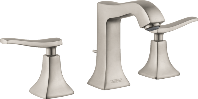 Hansgrohe Metris C Widespread Faucet 100 with Pop-Up Drain, 1.2 GPM