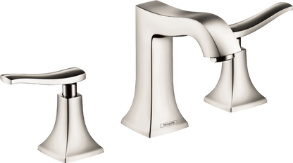 Hansgrohe Metris C Widespread Faucet 100 with Pop-Up Drain, 1.2 GPM