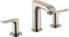 Hansgrohe Metris Widespread Faucet 100 with Pop-Up Drain, 0.5 GPM
