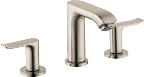 Hansgrohe Metris Widespread Faucet 100 with Pop-Up Drain, 0.5 GPM