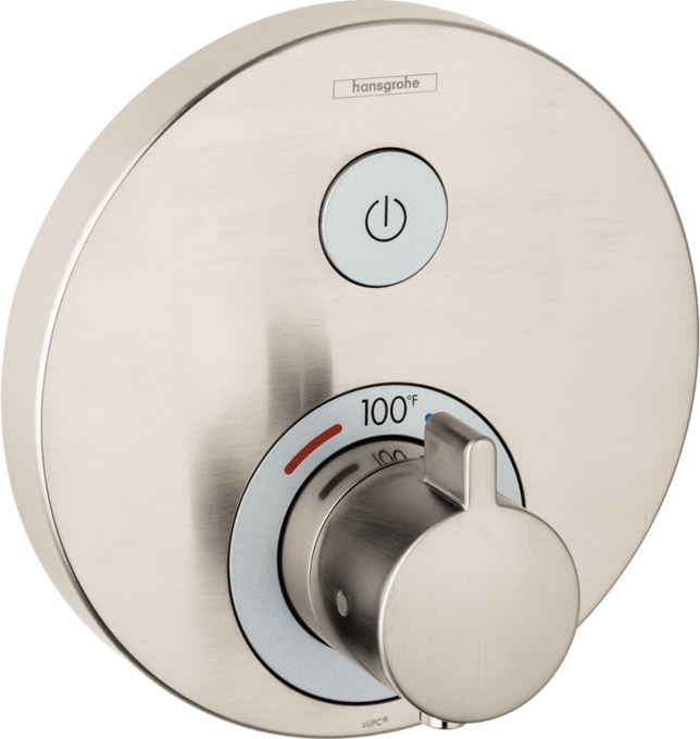 Hansgrohe ShowerSelect S Thermostatic Trim for 1 Function, Round