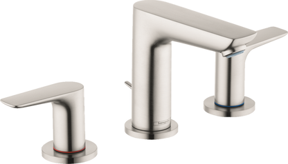 Hansgrohe Talis E Widespread Faucet 150 with Pop-Up Drain, 1.2 GPM