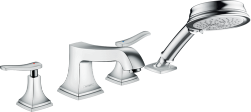 Hansgrohe Metropol Classic 4-Hole Roman Tub Set Trim 1.8 GPM Handshower