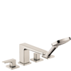 Hansgrohe Metropol 4-Hole Roman Tub Set Trim with Lever Handles and 1.75 GPM Handshower