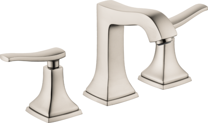 Hansgrohe Metropol Classic Widespread Faucet 110 with Lever Handles and Pop-Up Drain, 1.2 GPM