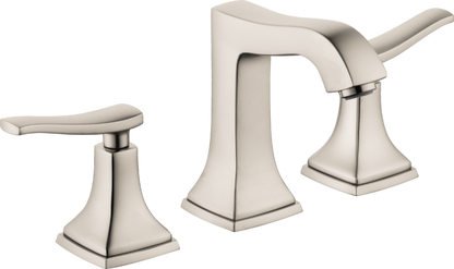Hansgrohe Metropol Classic Widespread Faucet 110 with Lever Handles and Pop-Up Drain, 1.2 GPM