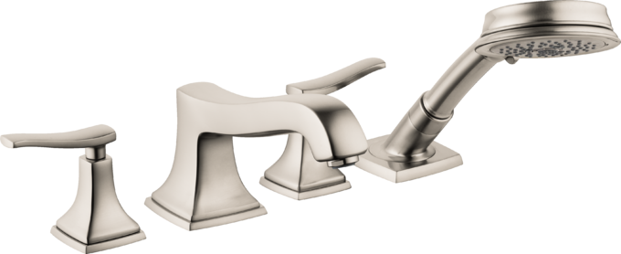 Hansgrohe Metropol Classic 4-Hole Roman Tub Set Trim 1.8 GPM Handshower