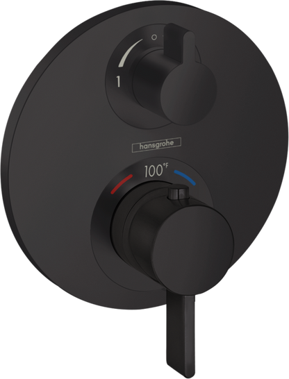 Hansgrohe Ecostat S Thermostatic Trim with Volume Control and Diverter