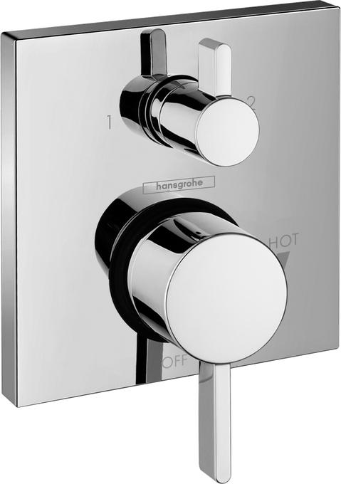 Hansgrohe Ecostat Pressure Balance Trim S Square with Diverter