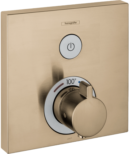 Hansgrohe ShowerSelect Thermostatic Trim for 1 Function, Square