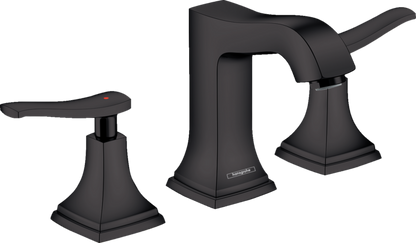 Hansgrohe Metropol Classic Widespread Faucet 110 with Lever Handles and Pop-Up Drain, 1.2 GPM