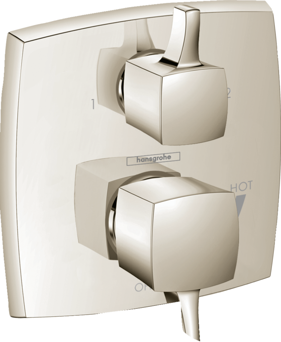 Hansgrohe Ecostat Classic Pressure Balance Trim Classic Square with Diverter
