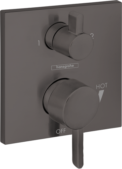 Hansgrohe Ecostat Pressure Balance Trim S Square with Diverter