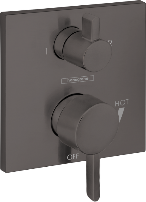 Hansgrohe Ecostat Pressure Balance Trim S Square with Diverter