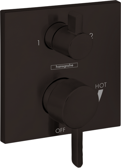Hansgrohe Ecostat Pressure Balance Trim S Square with Diverter