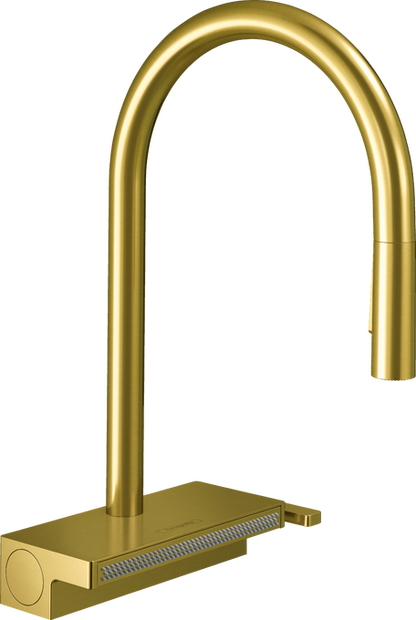 Hansgrohe Aquno Select HighArc Kitchen Faucet, 3-Spray Pull-Down, 1.75 GPM