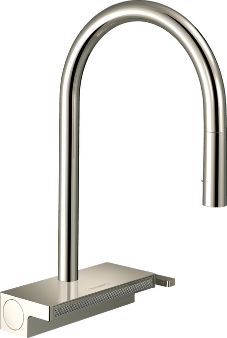 Hansgrohe Aquno Select HighArc Kitchen Faucet, 3-Spray Pull-Down, 1.75 GPM
