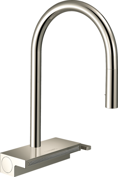 Hansgrohe Aquno Select HighArc Kitchen Faucet, 3-Spray Pull-Down, 1.75 GPM