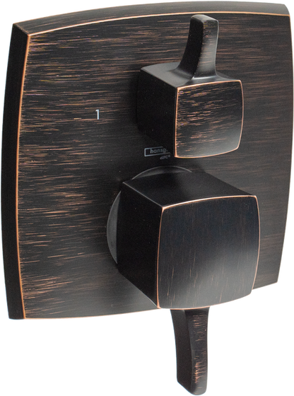 Hansgrohe Ecostat Classic Pressure Balance Trim Classic Square with Diverter