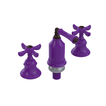 Rubinet Bidet Fitting with Spray, Diverter, and Vacum Breaker (Less Drain) Purple Haze