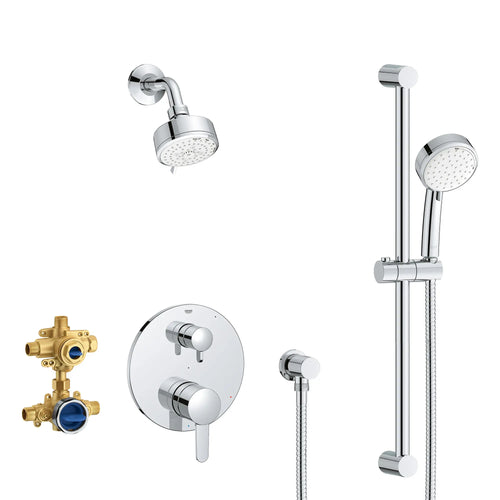 Grohe Cosmopolitan 2-Handle Pressure Balance Shower Bundle