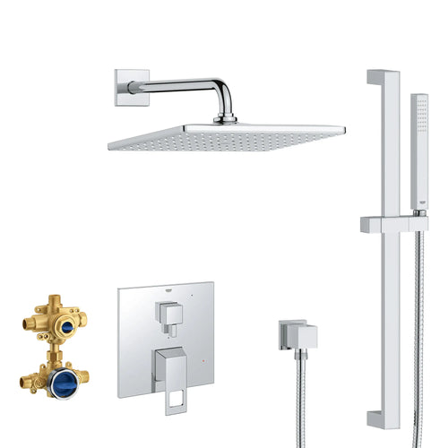 Grohe Eurocube Pressure Balance Rain Shower Set
