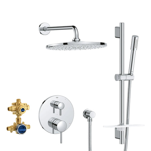 Grohe Timeless Pressure Balance Rain Shower Set