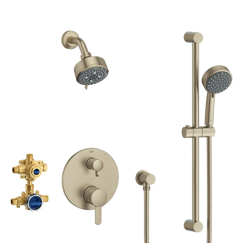 Grohe Cosmopolitan 2-Handle Pressure Balance Shower Bundle