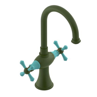 Rubinet Single Hole Dual Handle Lav. Set. (less drain) Green Envy
