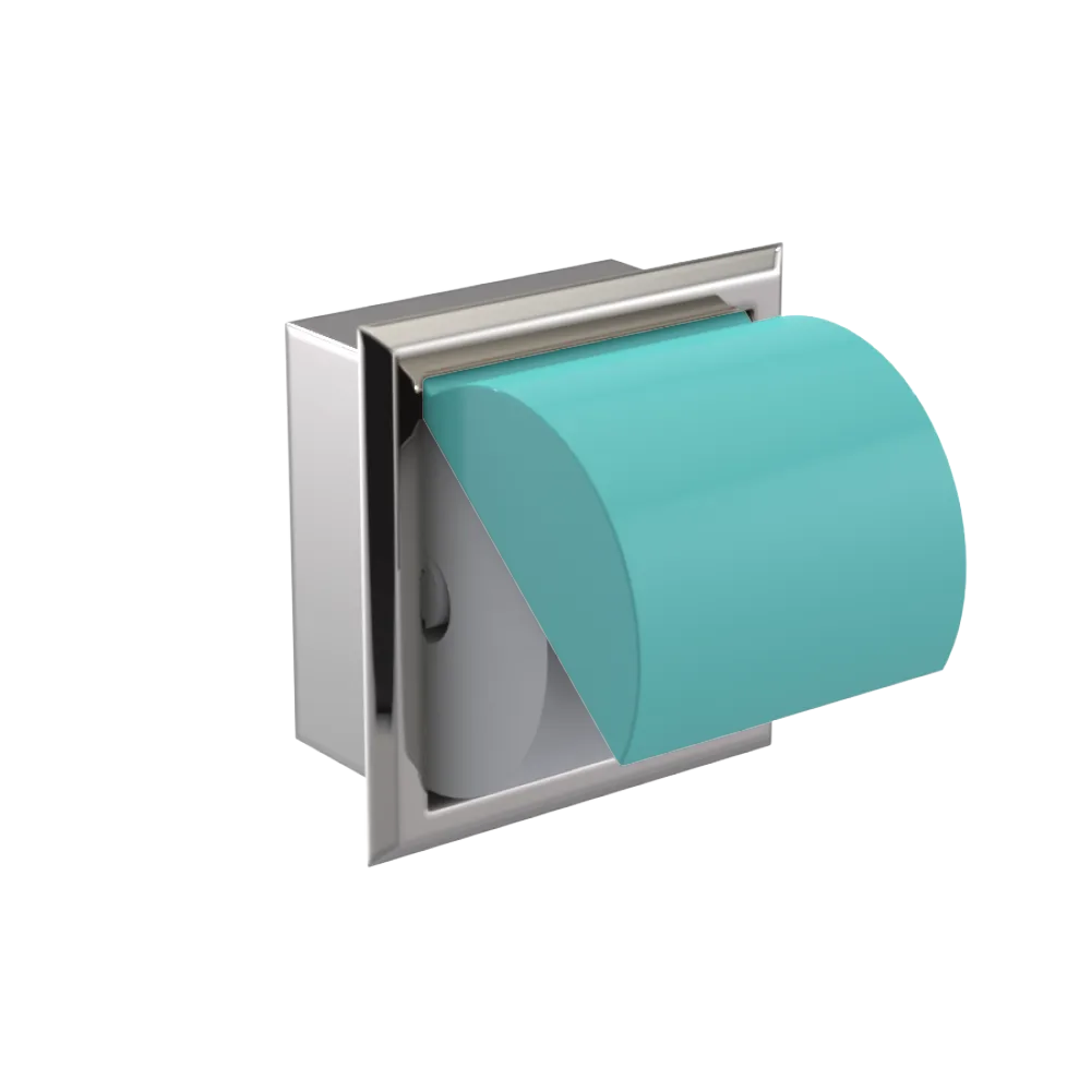 Rubinet RECESSED TOILET PAPER HOLDER Polished Nickel