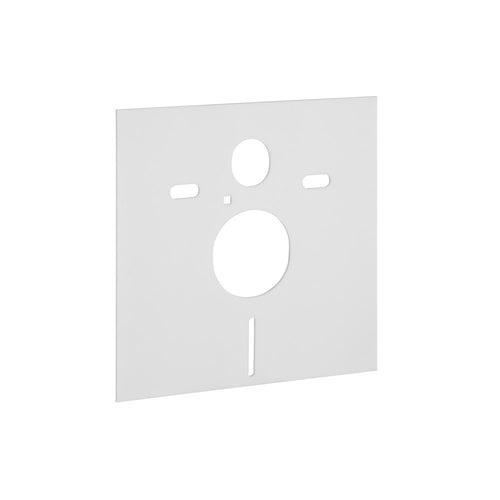 Acoustic insulation set for wall-hung toilets and bidets