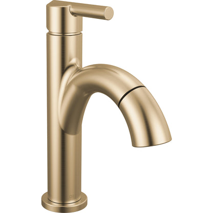 Nicoli Single Handle Pull-down Bathroom Faucet - Champagne Bronze