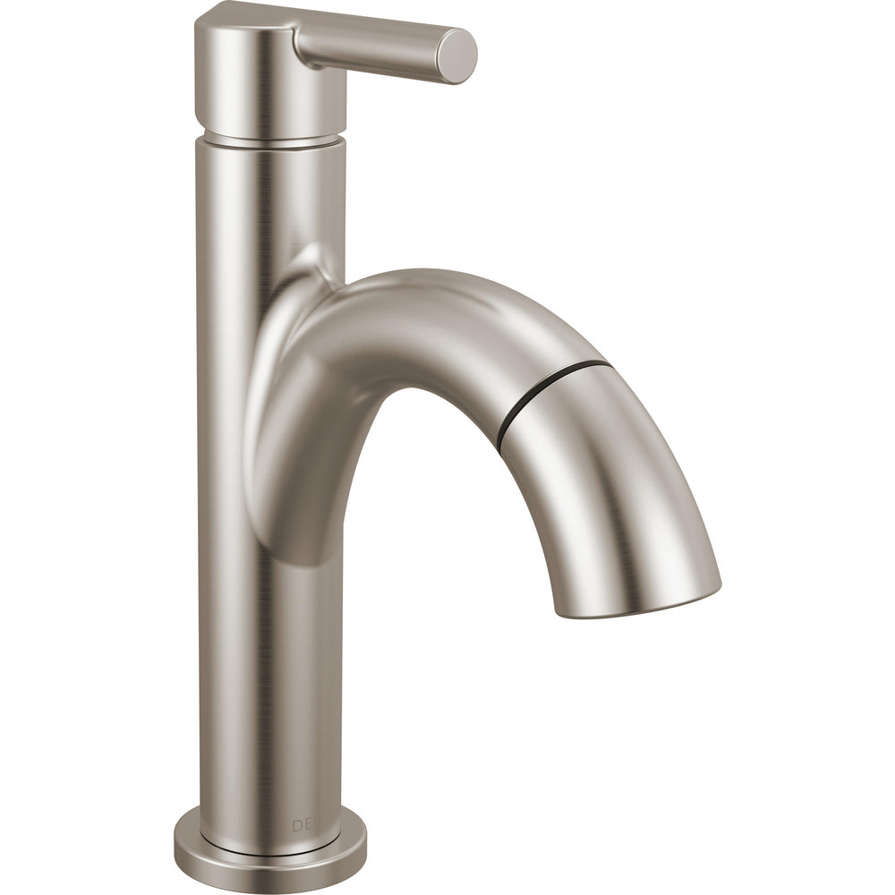 Nicoli Single Handle Pull-down Bathroom Faucet - Stainless